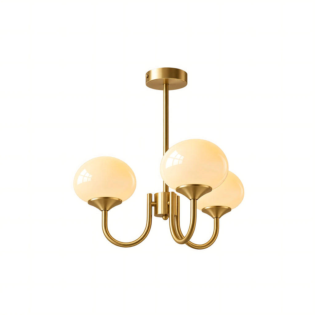 Creamy Globe Chandelier