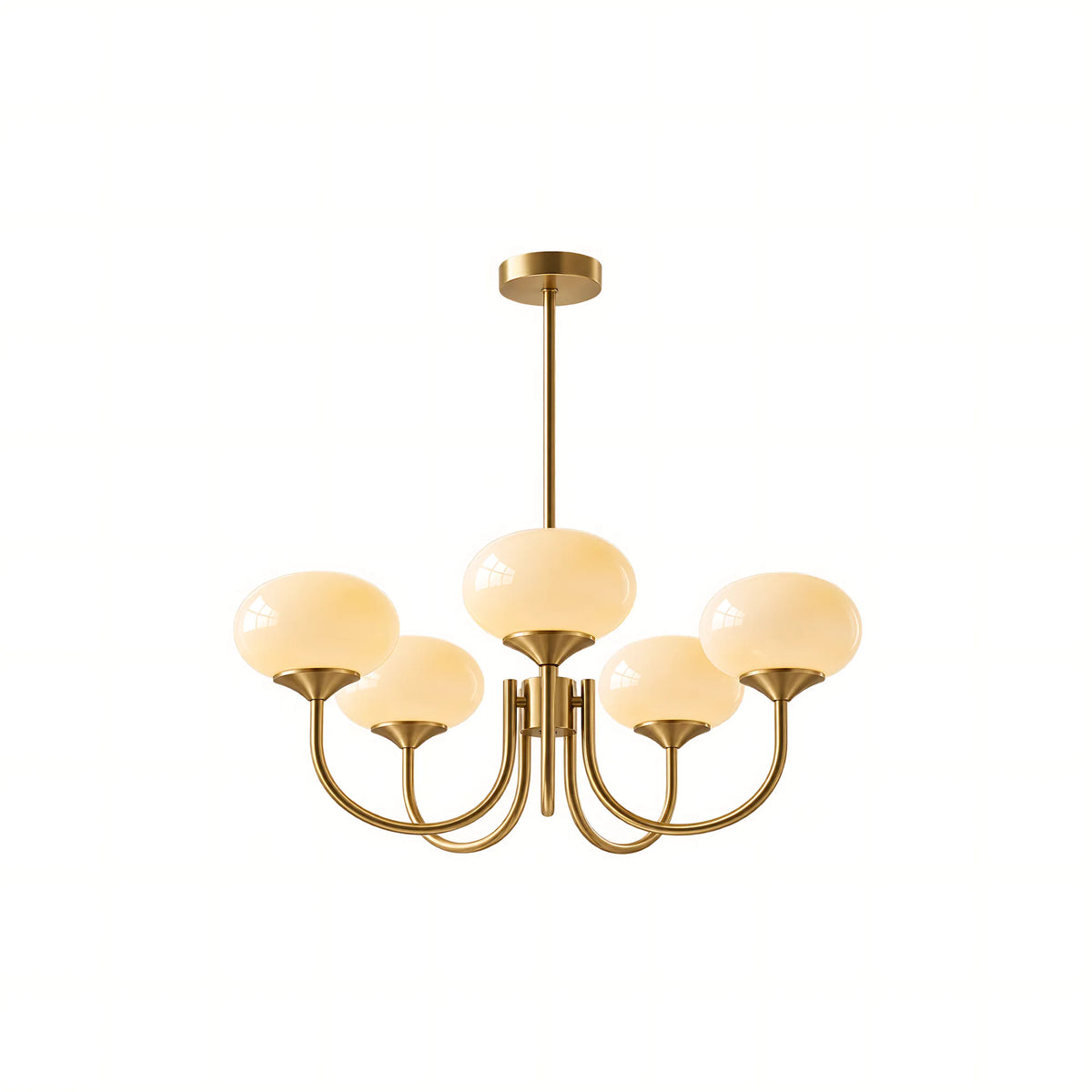 Creamy Globe Chandelier