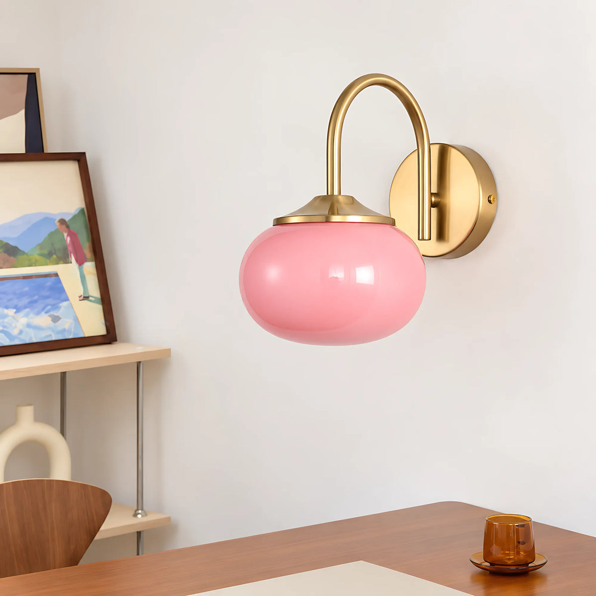 Creamy Globe Wall Light