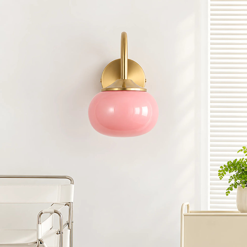Creamy Globe Wall Light
