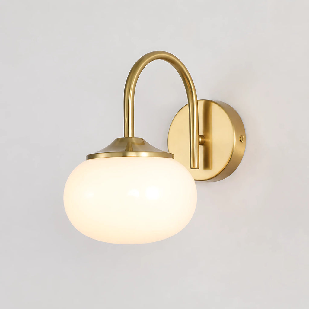 Creamy Globe Wall Light