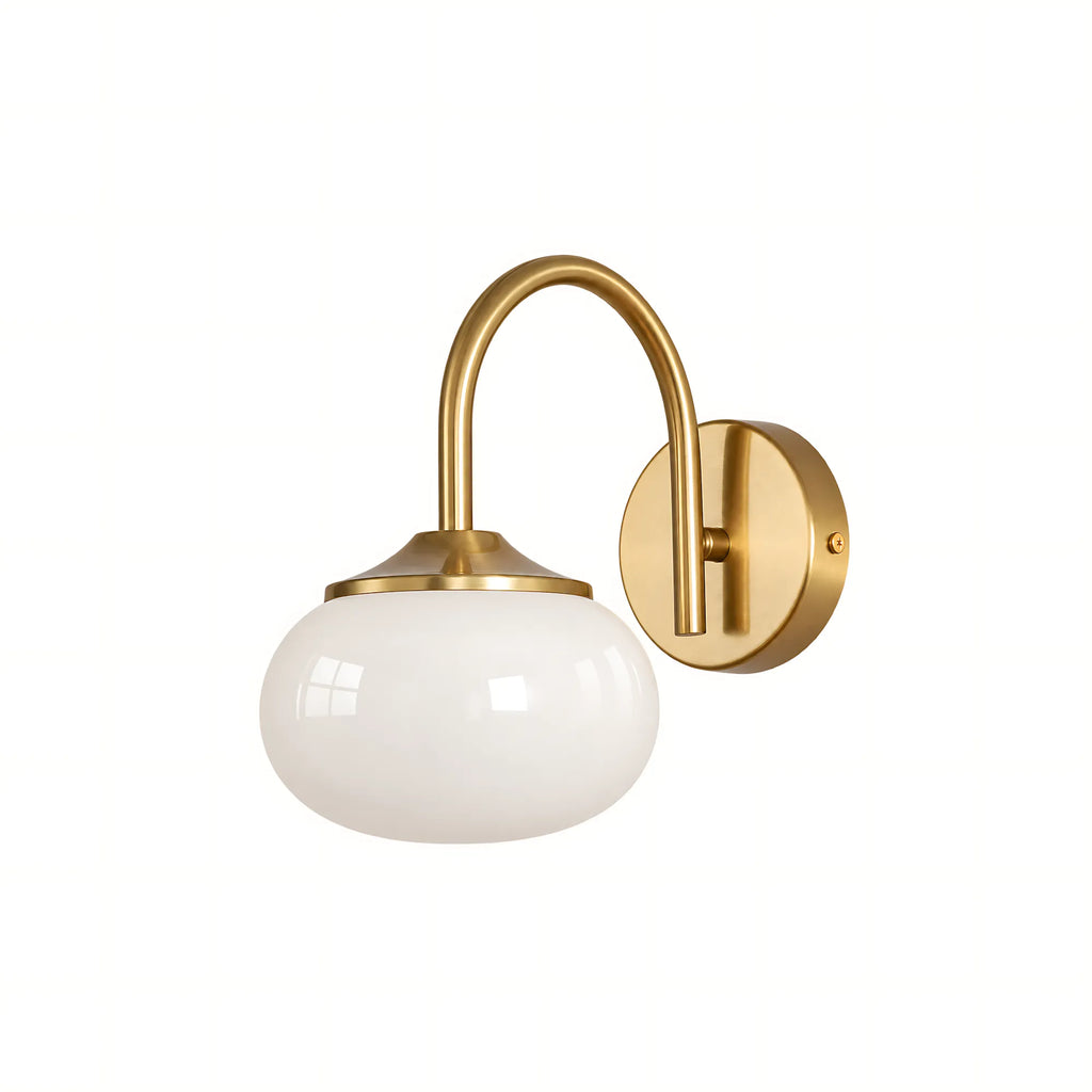 Creamy Globe Wall Light
