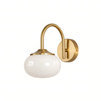 Creamy Globe Wall Light