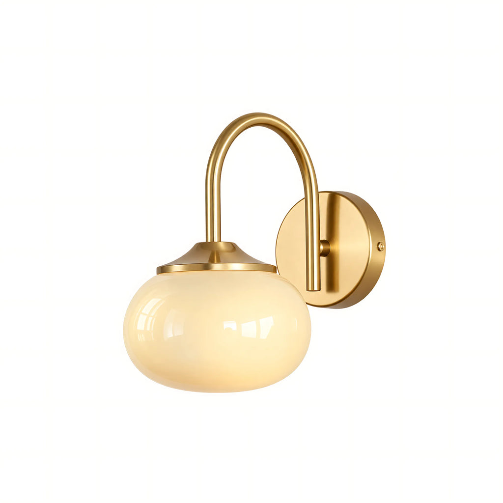 Creamy Globe Wall Light