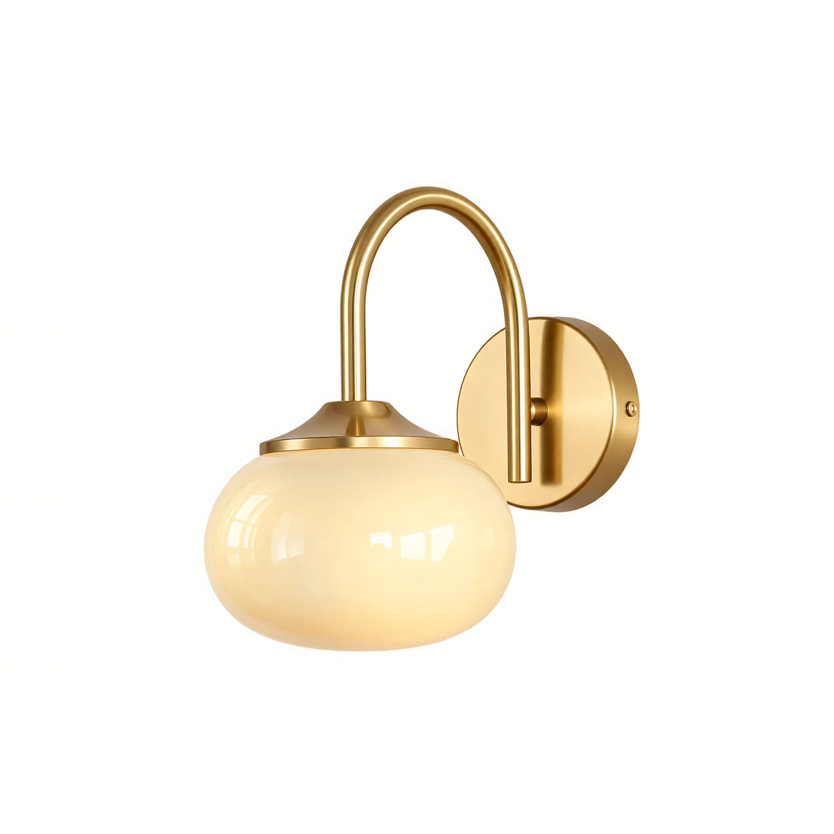 Creamy Globe Wall Light
