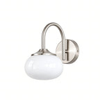 Creamy Globe Wall Light