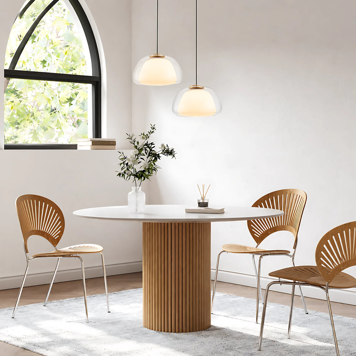 Cupola Double-Glass Pendant Light