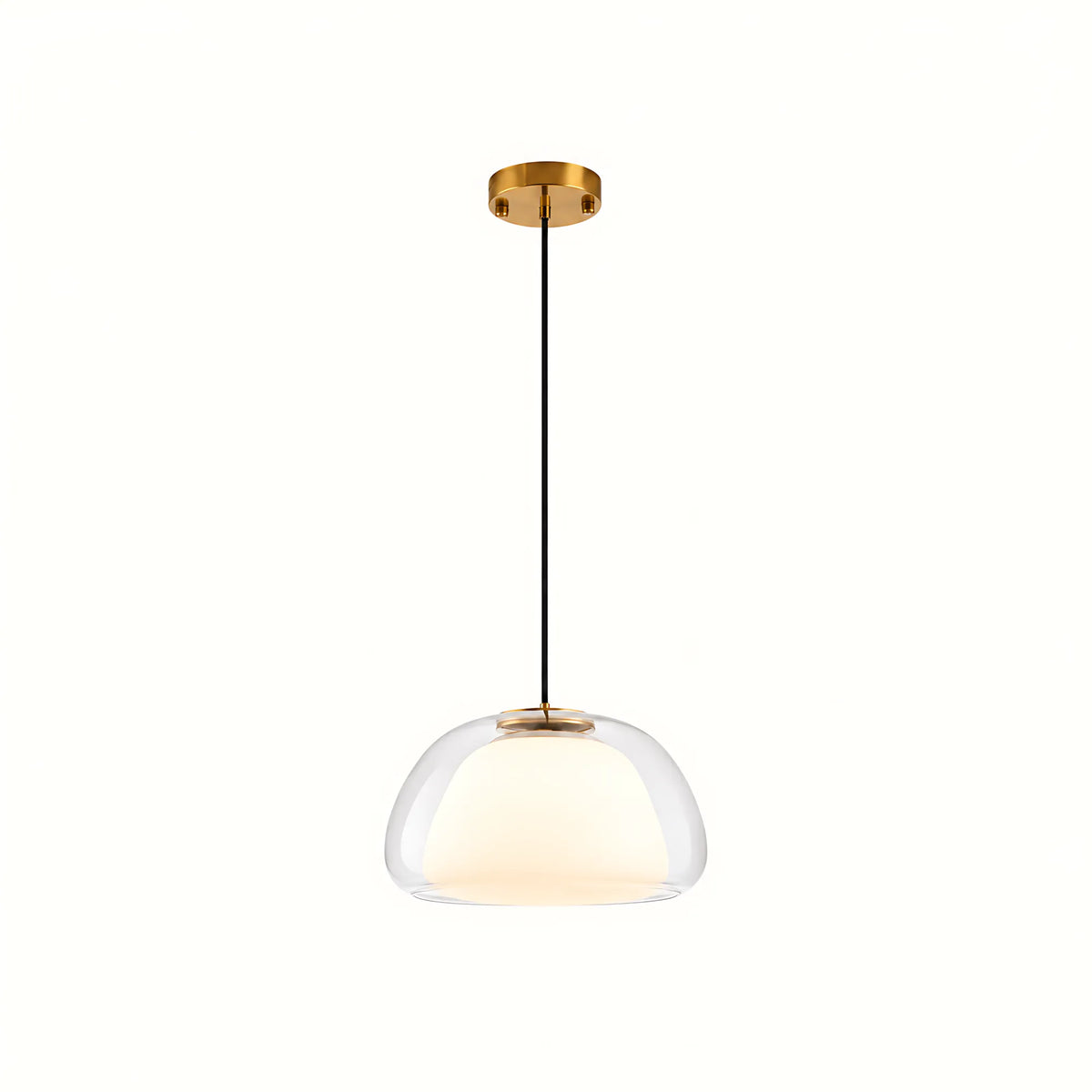 Cupola Double-Glass Pendant Light
