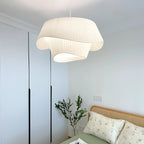 Double-Layer Pleated Skirt Pendant Light