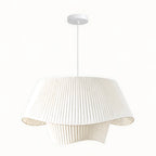 Double-Layer Pleated Skirt Pendant Light