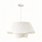 Double-Layer Pleated Skirt Pendant Light