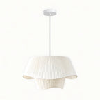 Double-Layer Pleated Skirt Pendant Light