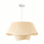 Double-Layer Pleated Skirt Pendant Light