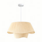 Double-Layer Pleated Skirt Pendant Light