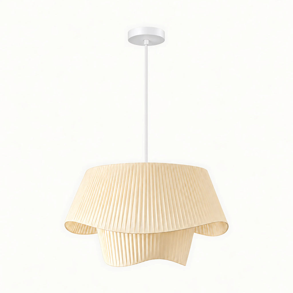 Double-Layer Pleated Skirt Pendant Light