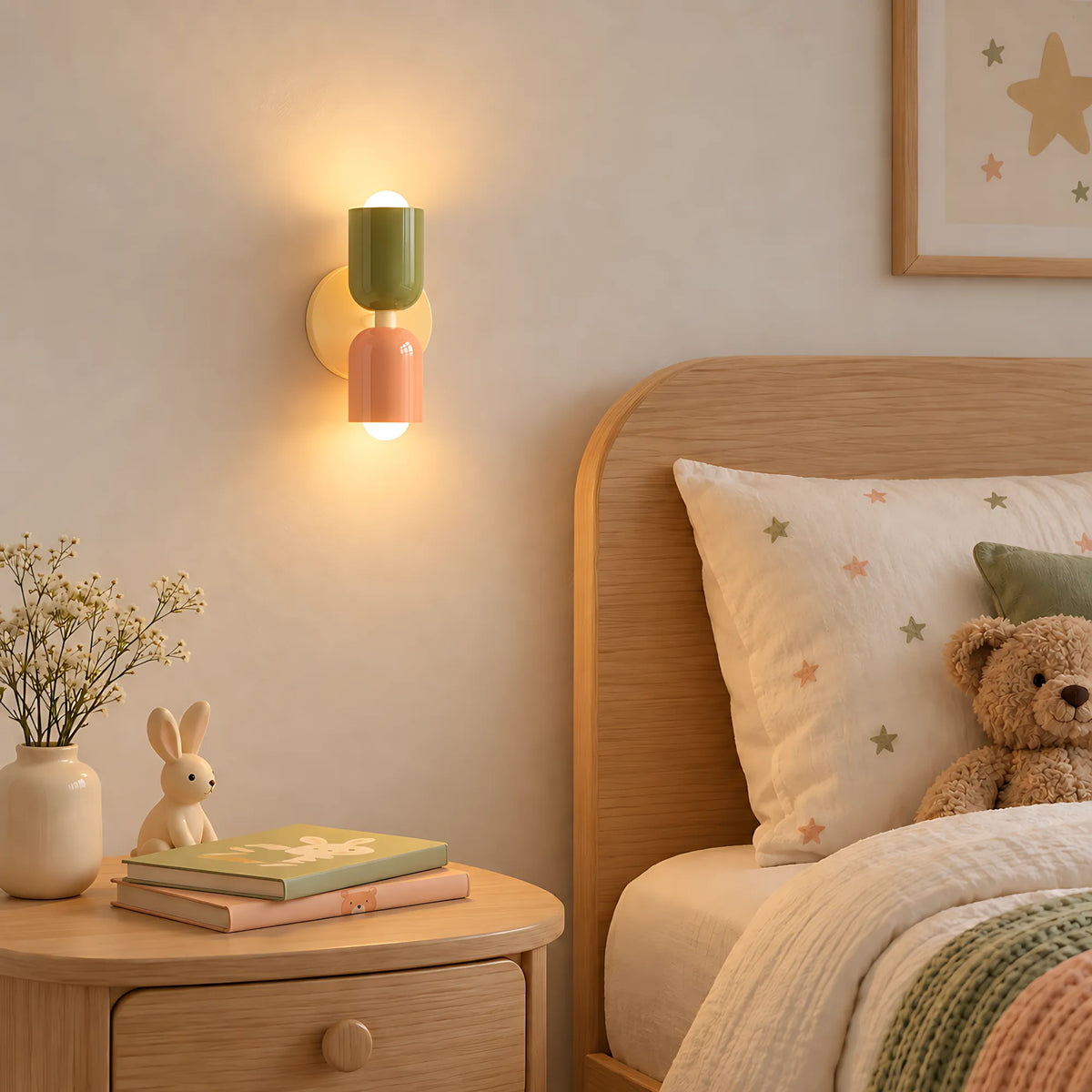 Duo Colorblock Metal Wall Light