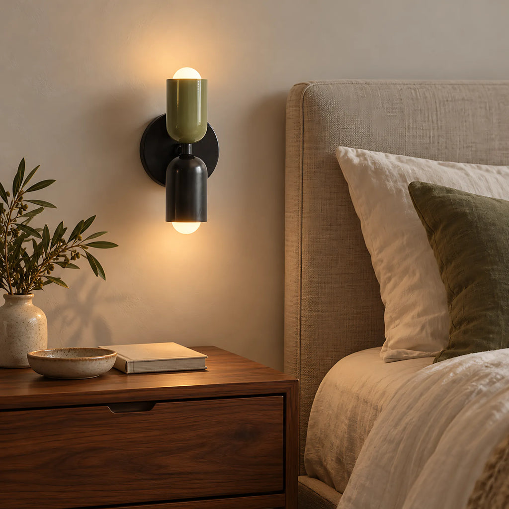 Duo Colorblock Metal Wall Light