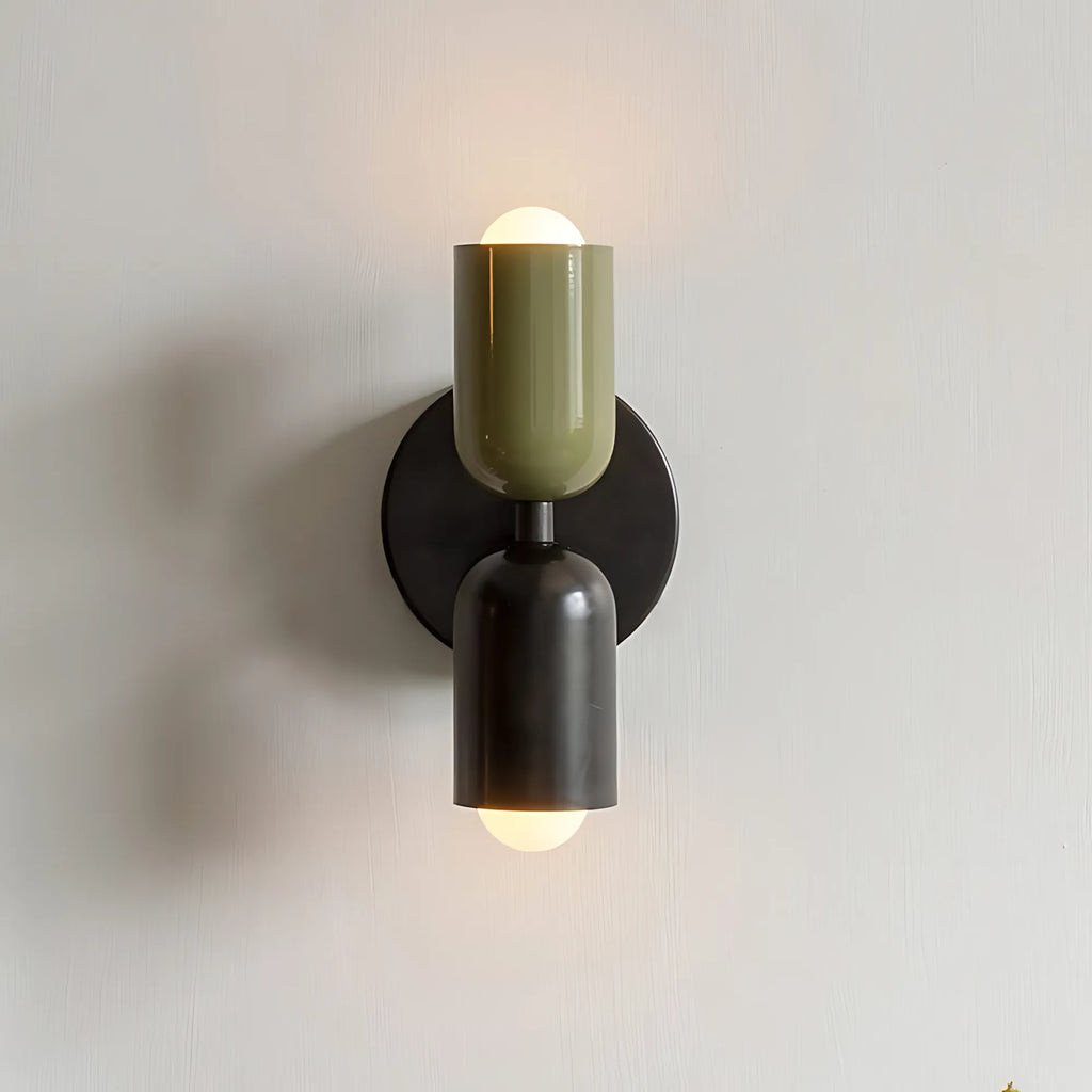 Duo Colorblock Metal Wall Light