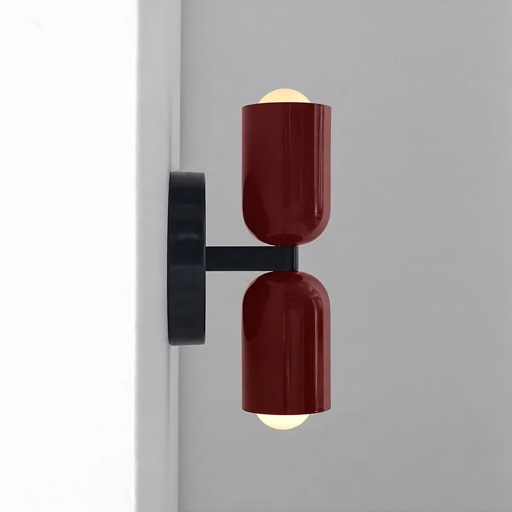 Duo Colorblock Metal Wall Light