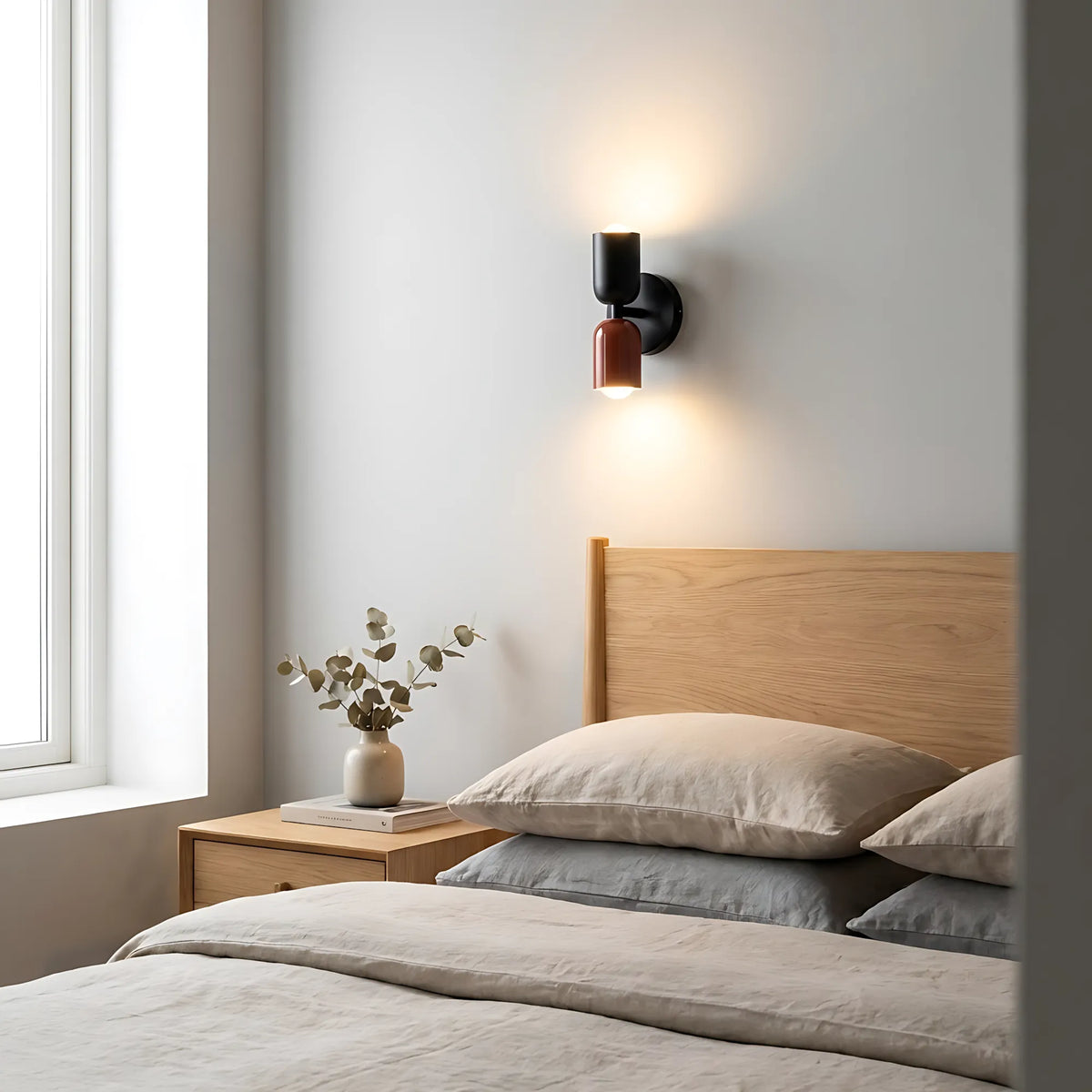 Duo Colorblock Metal Wall Light