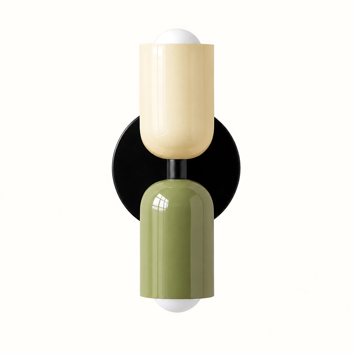 Duo Colorblock Metal Wall Light