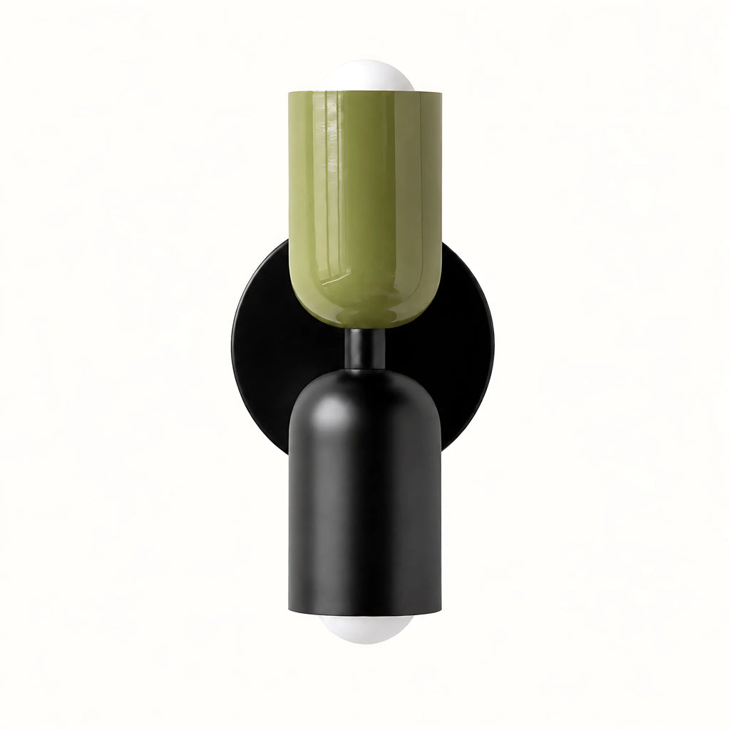 Duo Colorblock Metal Wall Light