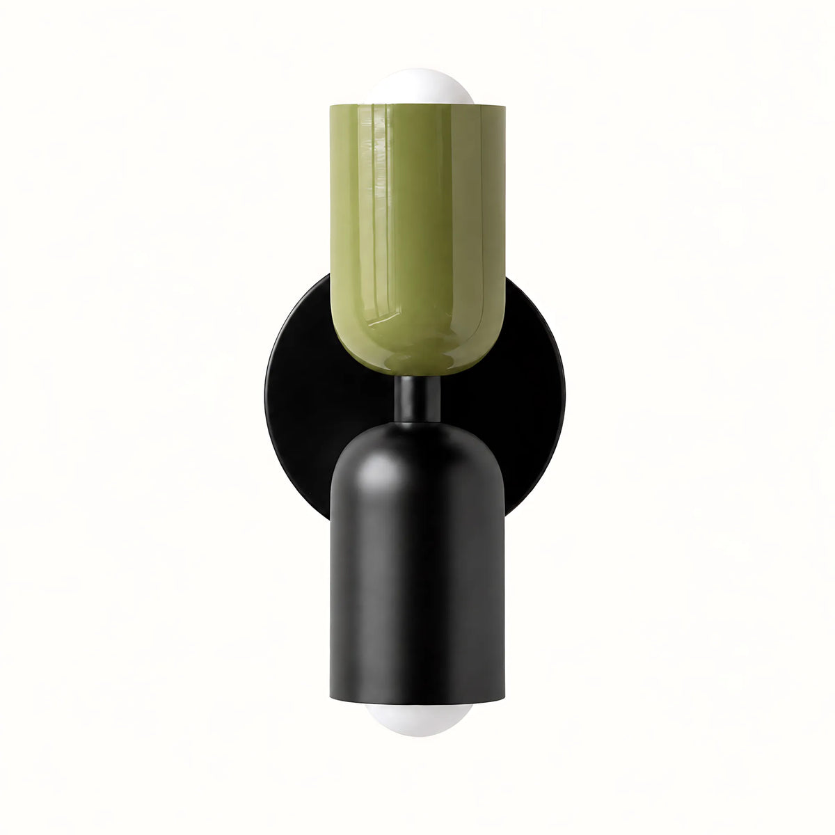 Duo Colorblock Metal Wall Light