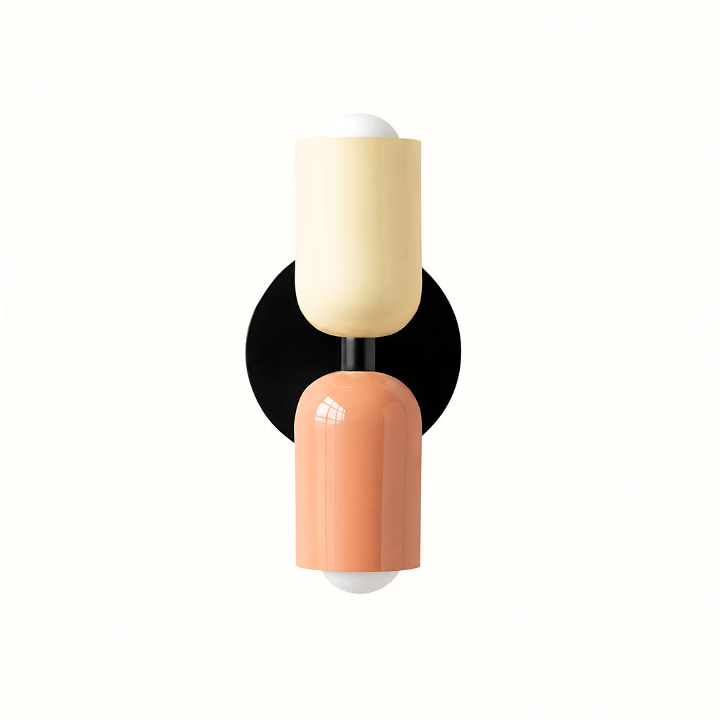 Duo Colorblock Metal Wall Light