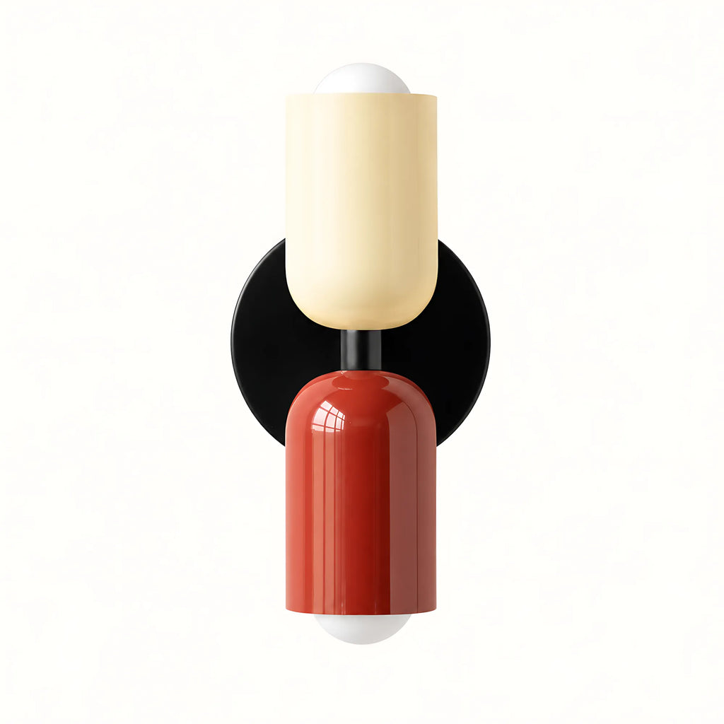 Duo Colorblock Metal Wall Light