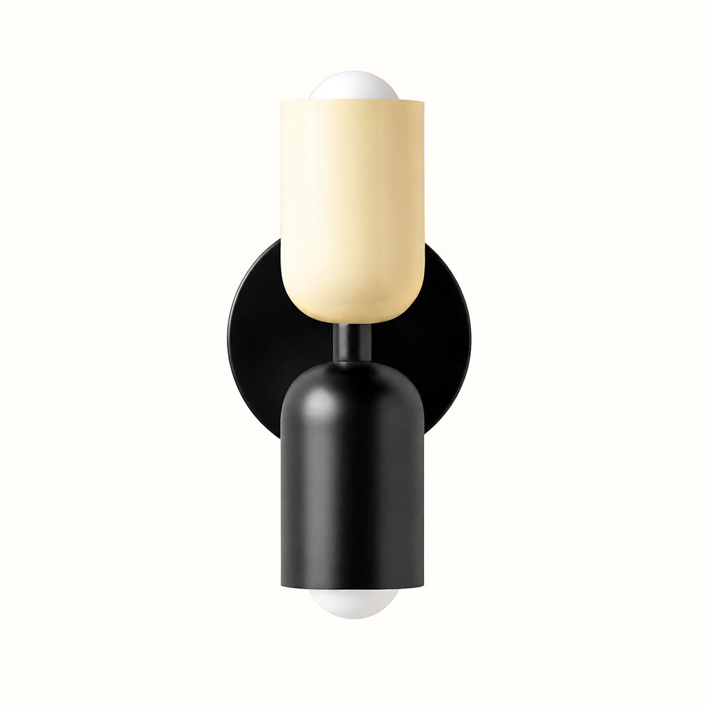 Duo Colorblock Metal Wall Light