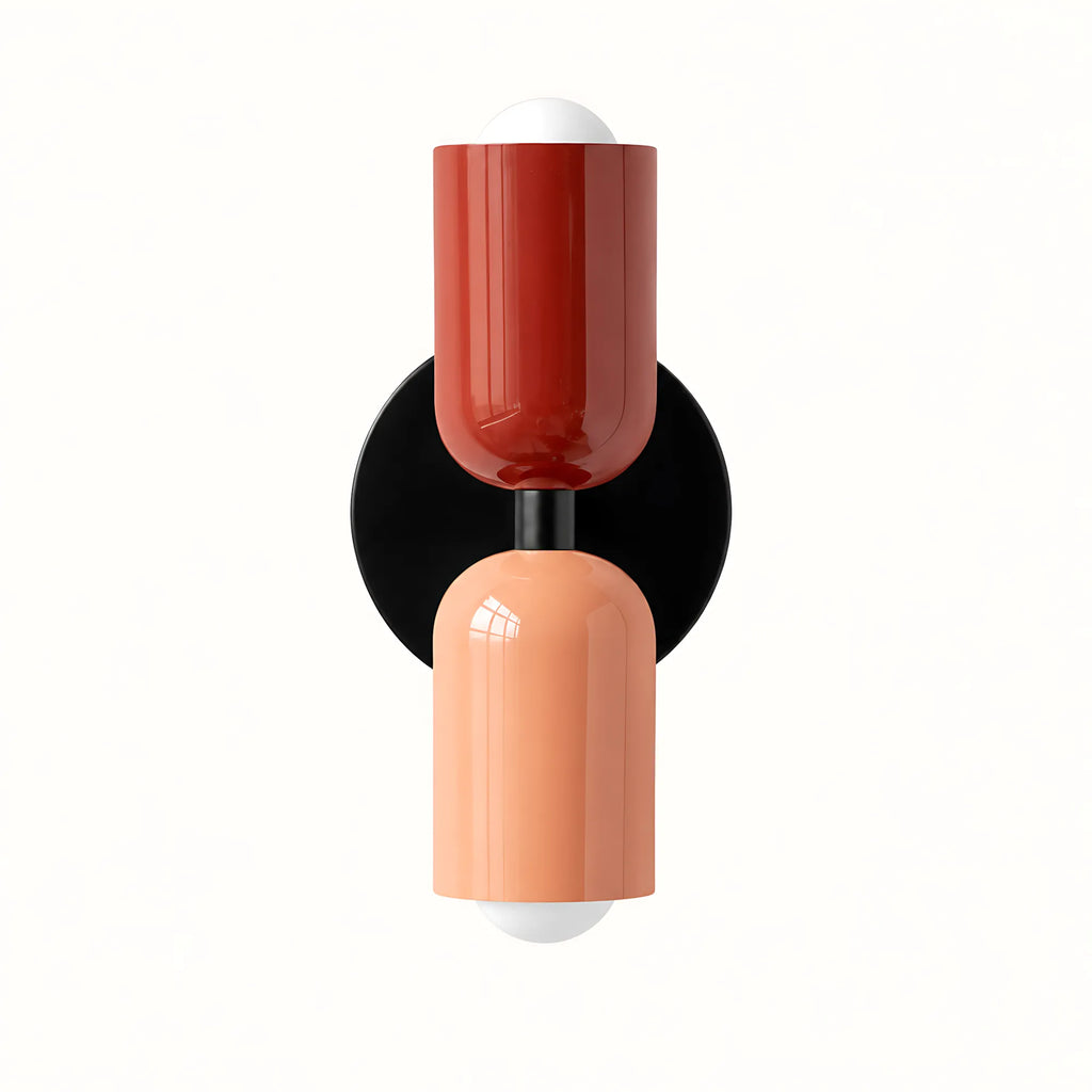 Duo Colorblock Metal Wall Light
