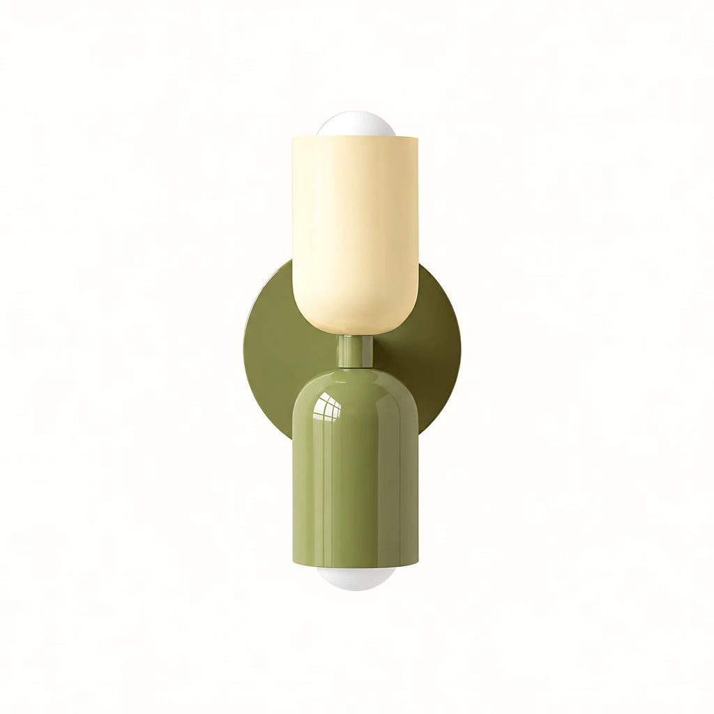 Duo Colorblock Metal Wall Light