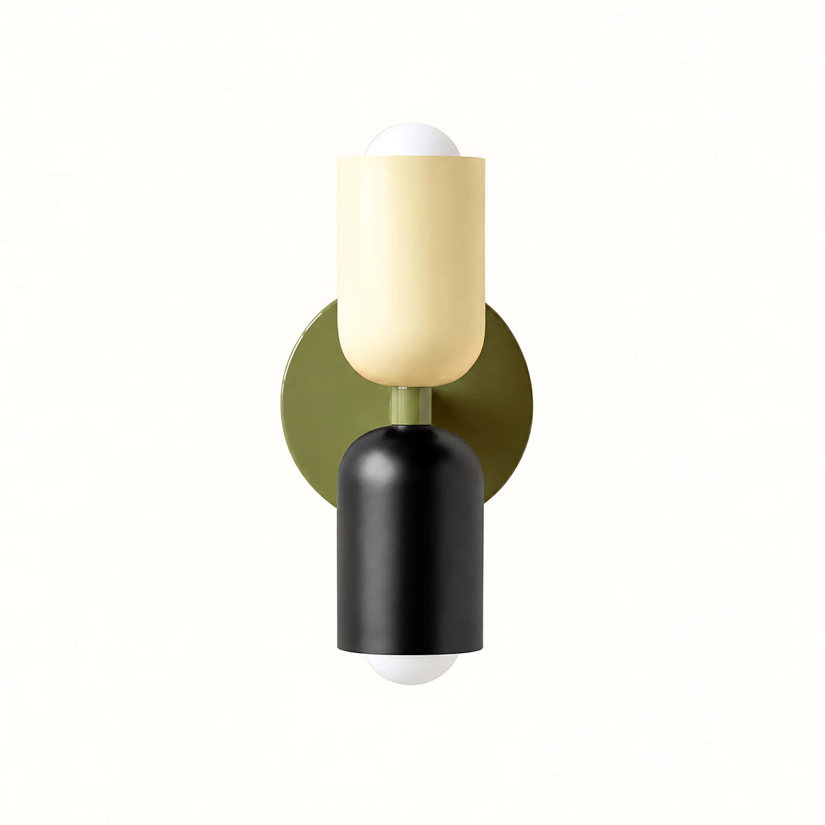 Duo Colorblock Metal Wall Light