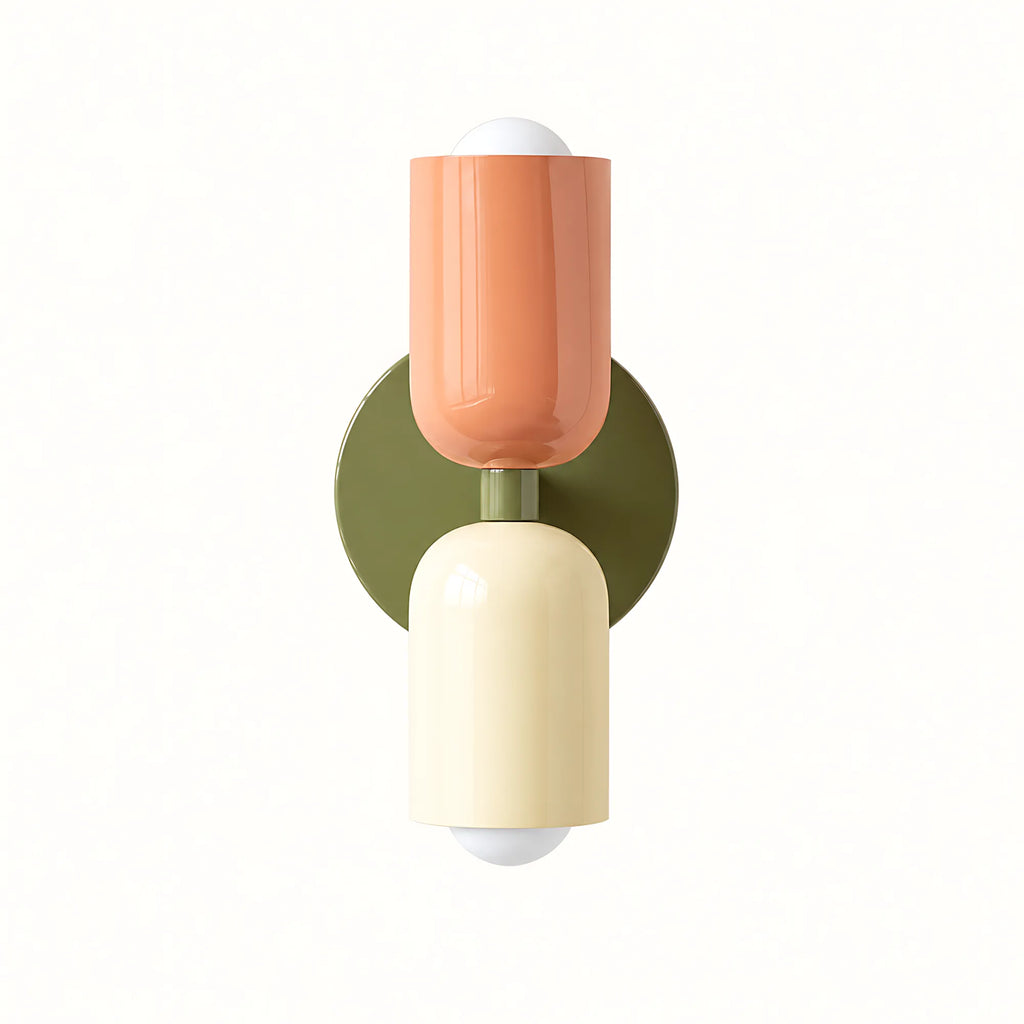 Duo Colorblock Metal Wall Light