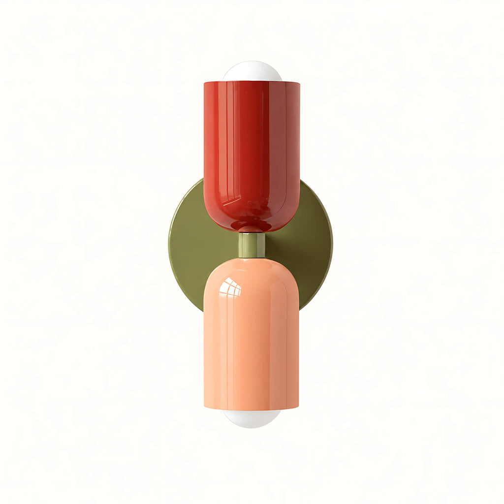 Duo Colorblock Metal Wall Light
