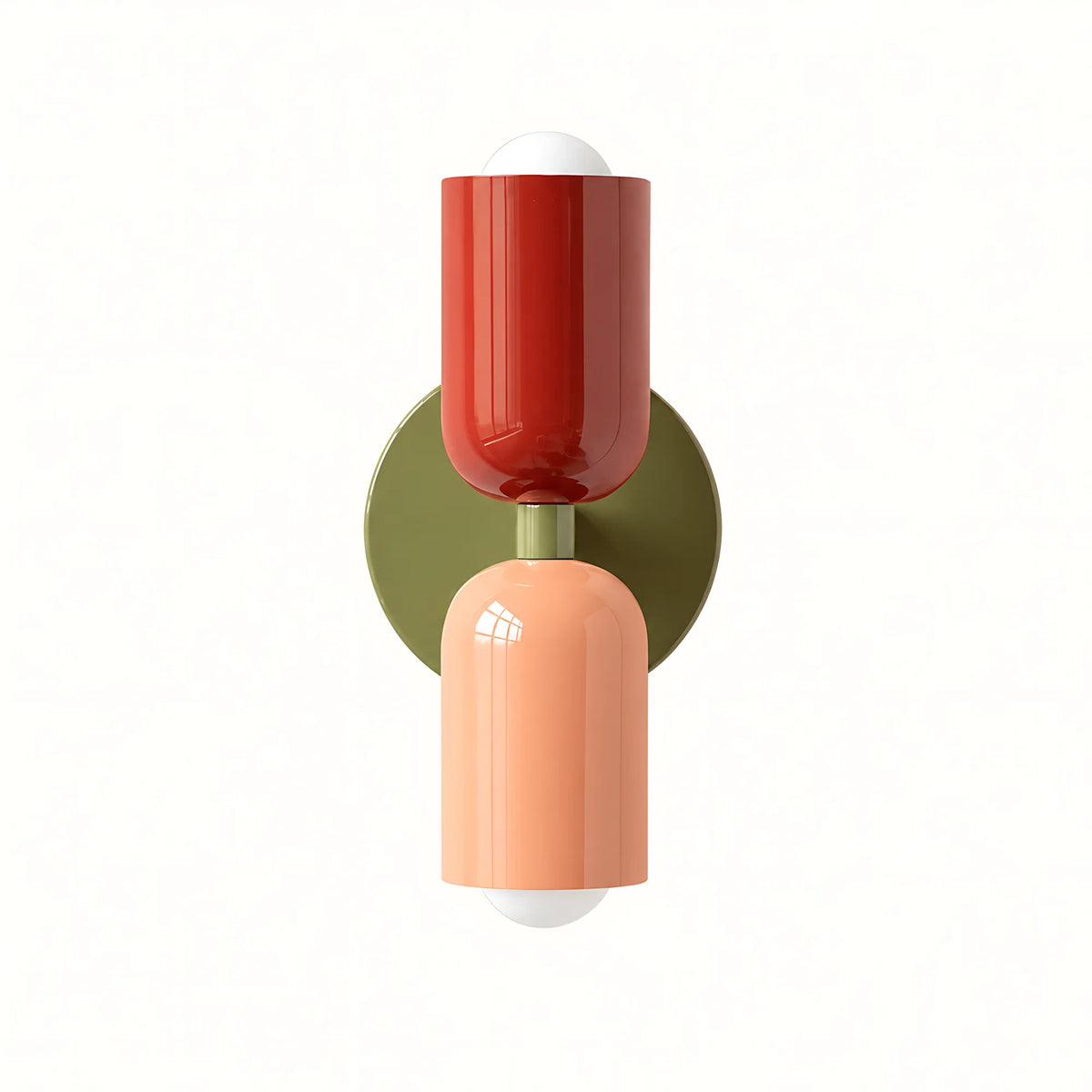 Duo Colorblock Metal Wall Light