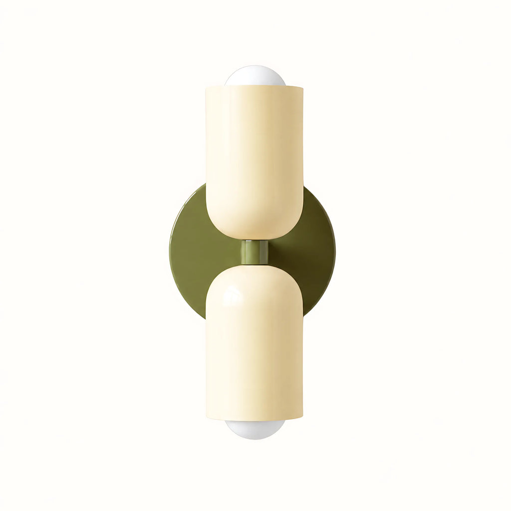 Duo Colorblock Metal Wall Light