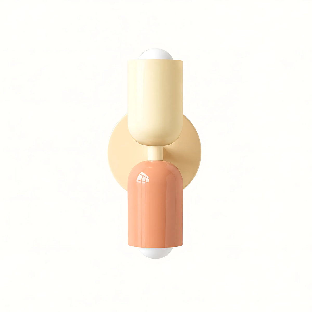 Duo Colorblock Metal Wall Light