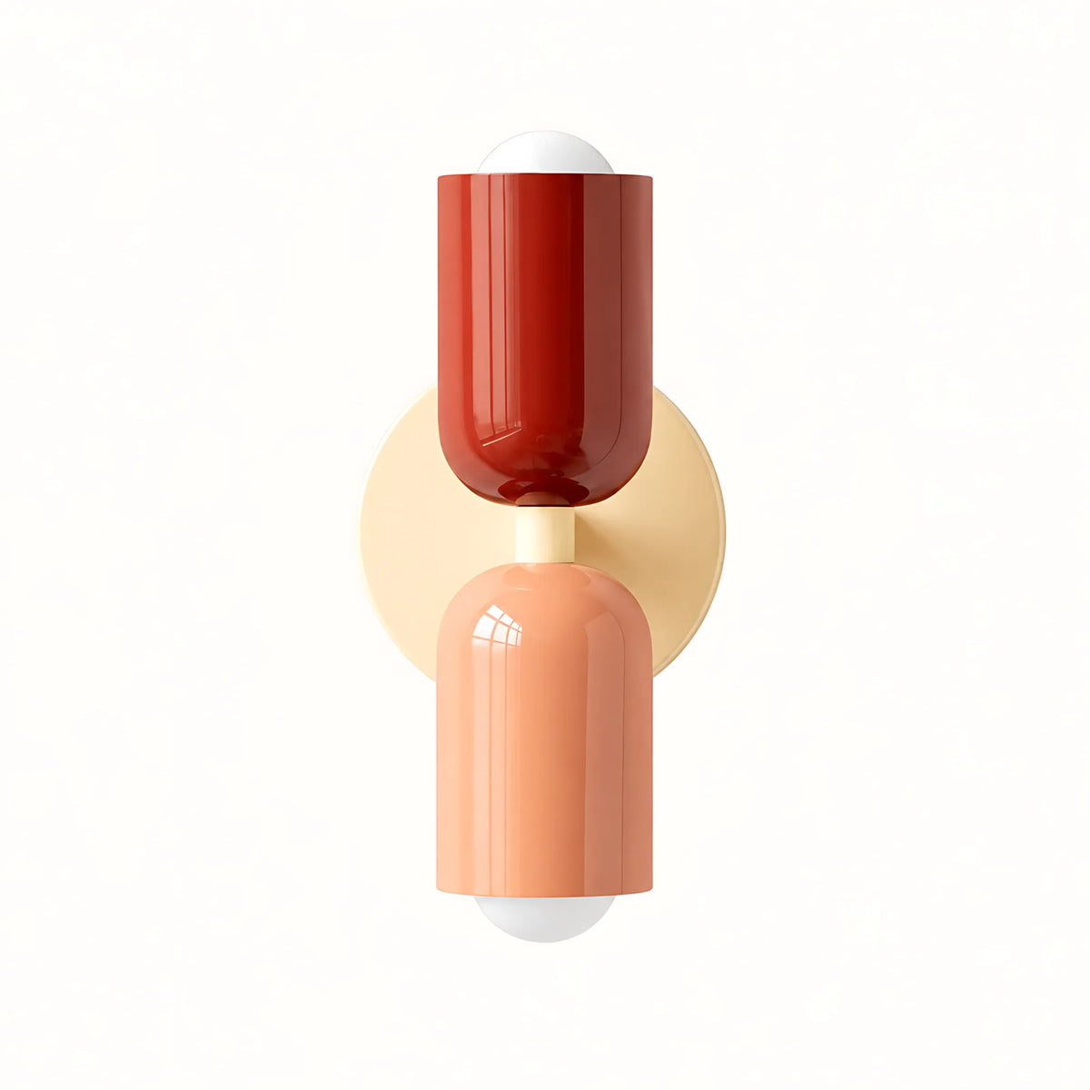 Duo Colorblock Metal Wall Light