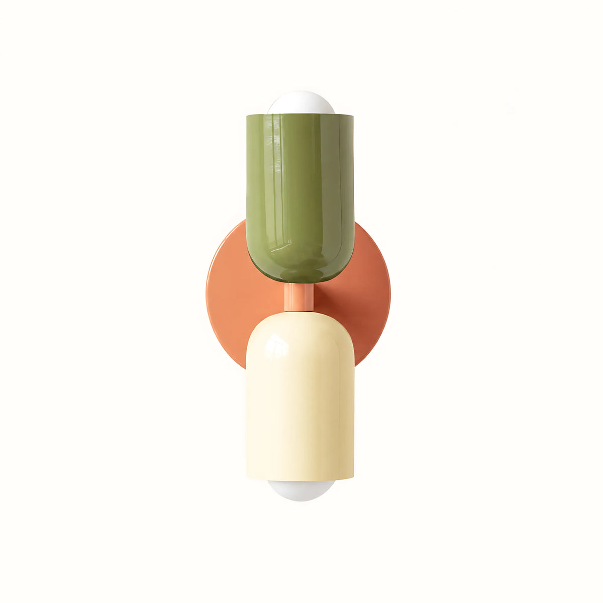 Duo Colorblock Metal Wall Light