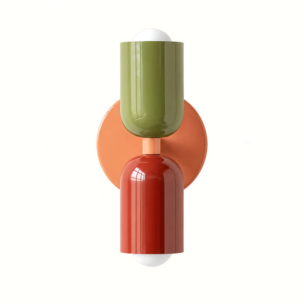 Duo Colorblock Metal Wall Light