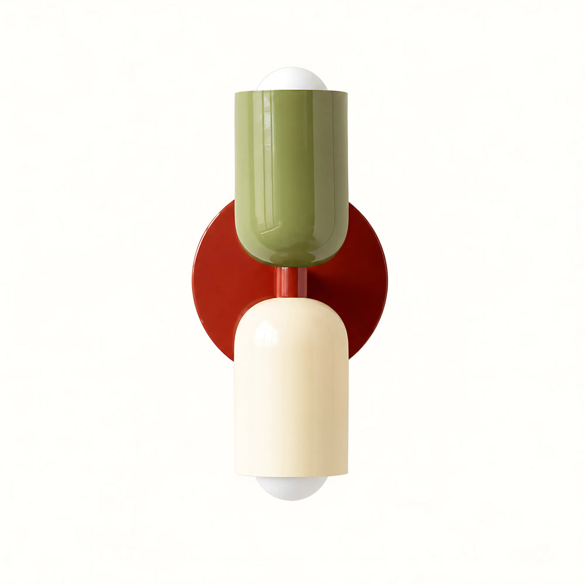 Duo Colorblock Metal Wall Light