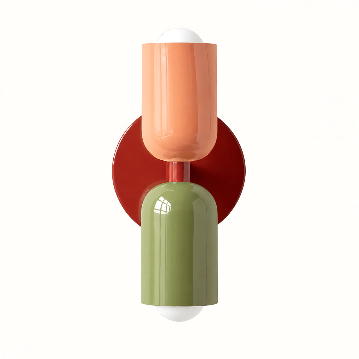 Duo Colorblock Metal Wall Light