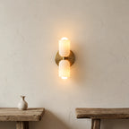Duo Opal Glass Wall Light