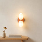 Duo Opal Glass Wall Light