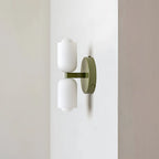 Duo Opal Glass Wall Light