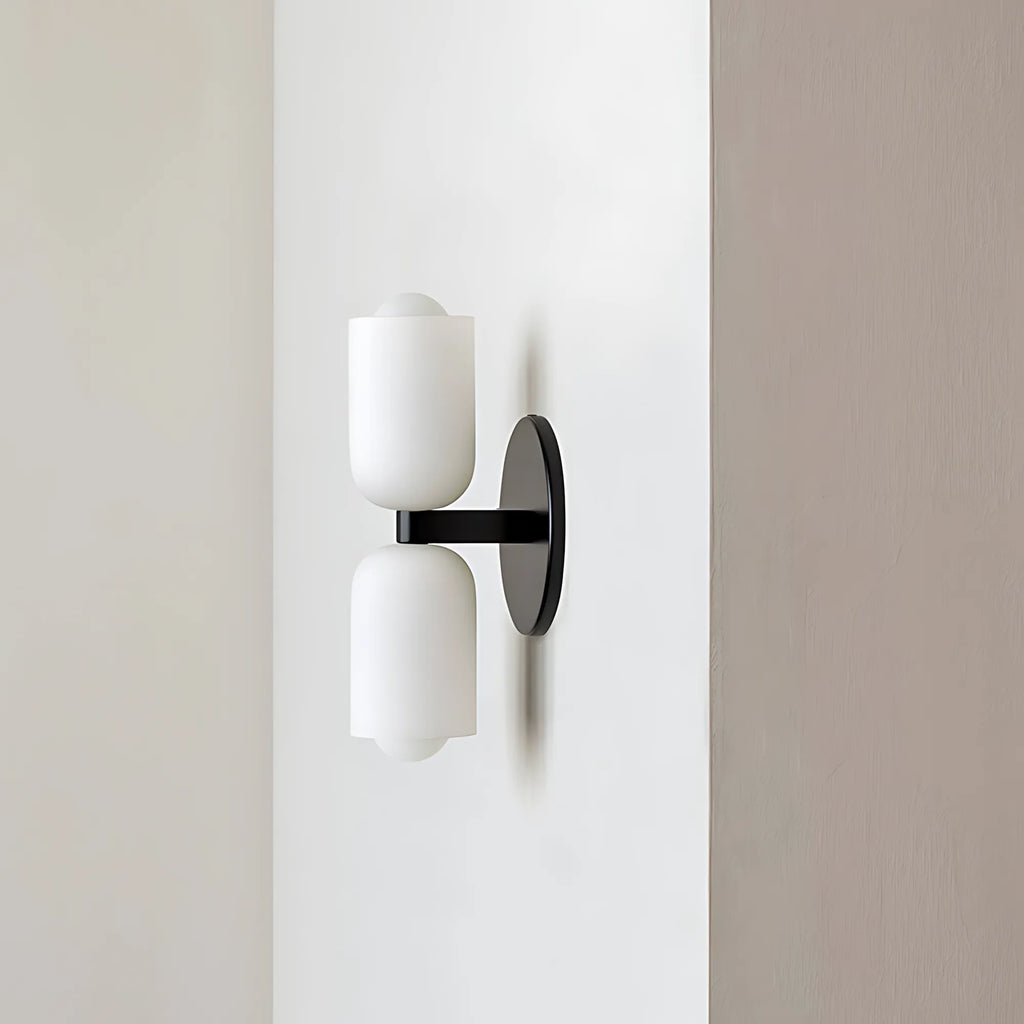 Duo Opal Glass Wall Light
