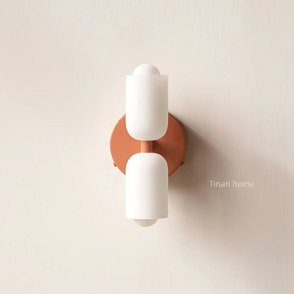 Duo Opal Glass Wall Light