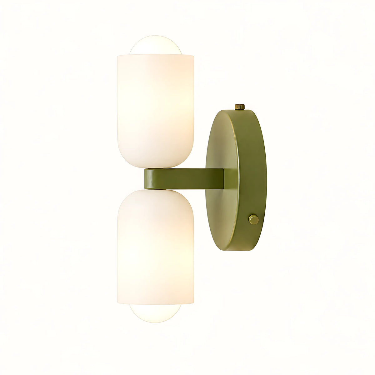 Duo Opal Glass Wall Light