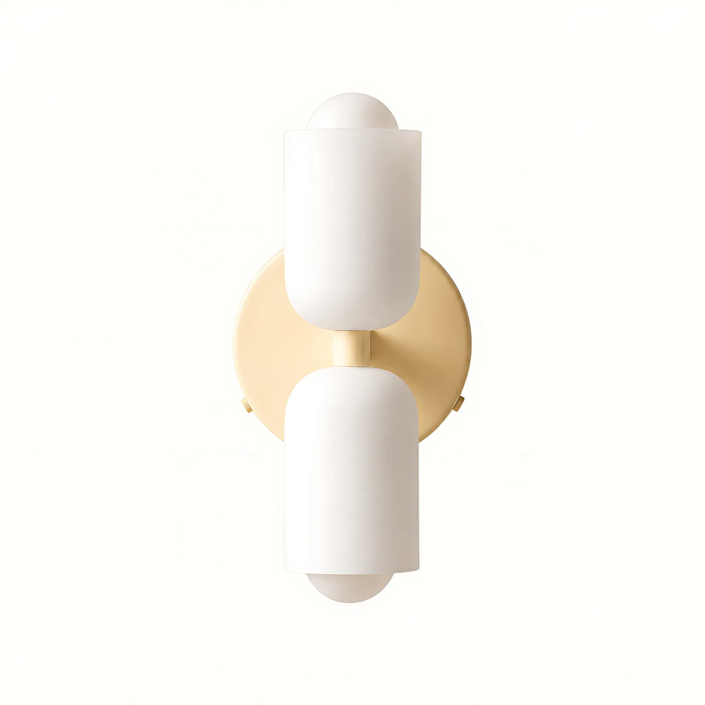 Duo Opal Glass Wall Light